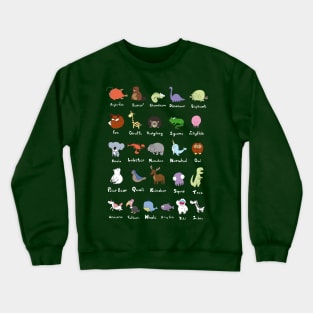 Animal Alphabet Crewneck Sweatshirt